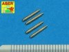 Aber A48 011 	Set of 4 barrel tips for German 13 mm MG 131 aircraft machine gun (1:48